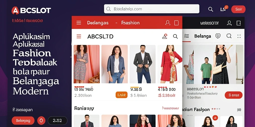 Antarmuka pengguna ABCSLOT yang menawan untuk pengalaman belanja moda.