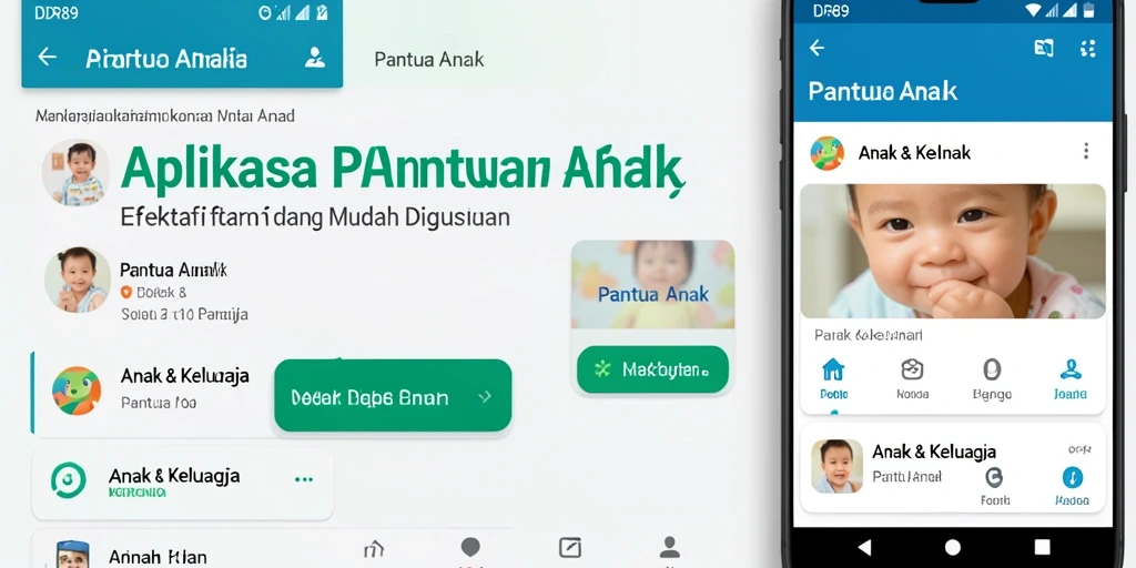 Antarmuka pengguna aplikasi Pantau Anak IDR89 yang intuitif dan mudah digunakan.