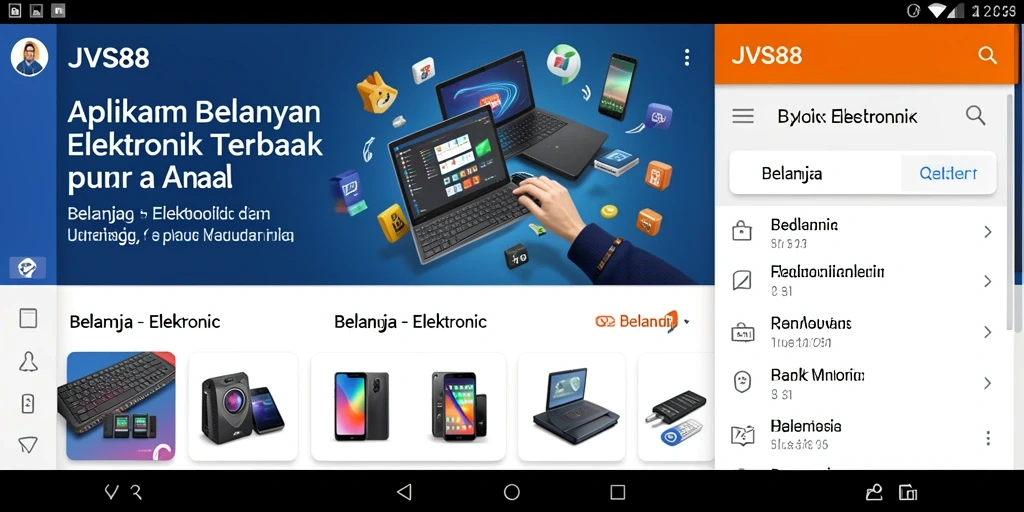 Tampilan antarmuka JVS88 yang modern dan intuitif.