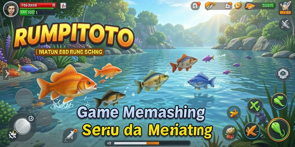 Tampilan antarmuka menarik saat memancing di RUMPITOTO.