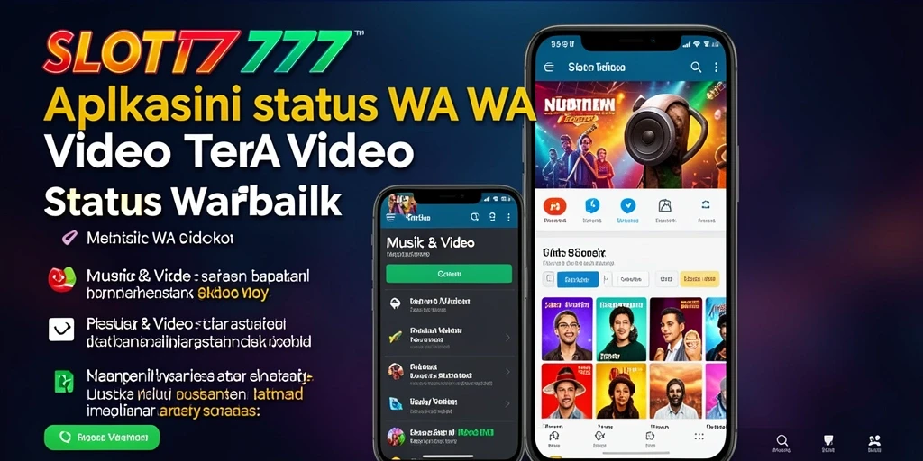 Screenshot utama SLOT777 menampilkan antarmuka pengguna yang menarik untuk video status.